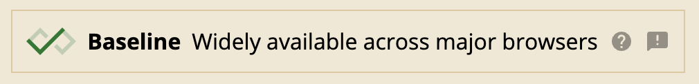 the Baseline Status of Web Component